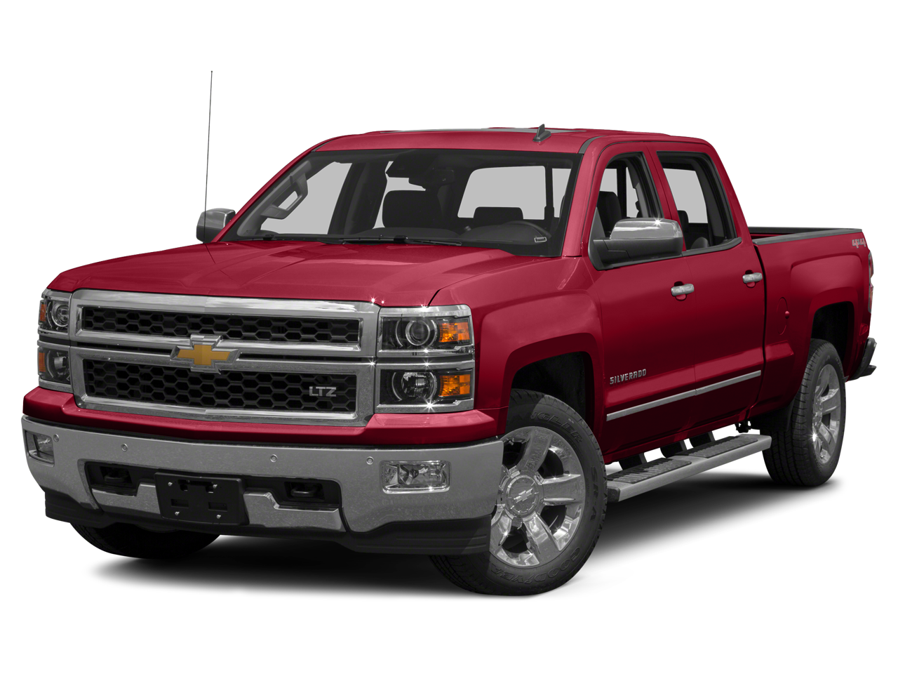 2015 Chevrolet Silverado 1500 LT in Sunset Orange Metallic — front three-quarter view