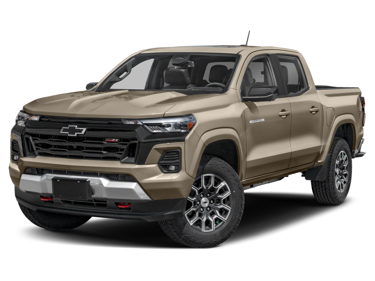 2023 Chevrolet Colorado Z71 in Summit White — front three-quarter view