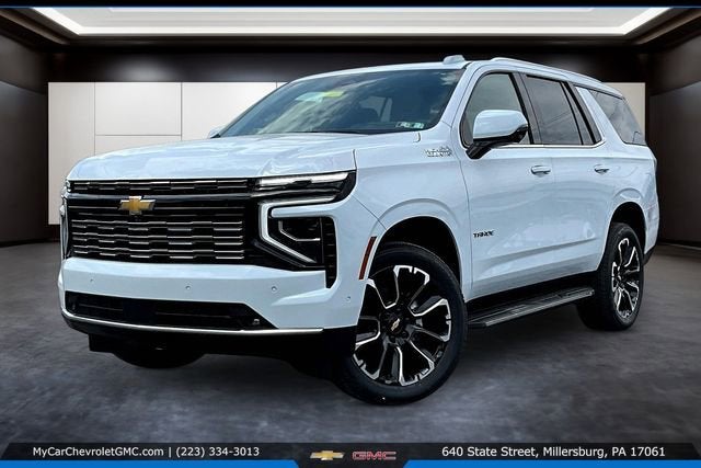2026 Chevrolet Tahoe High Country in Polar White Tricoat — front three-quarter view