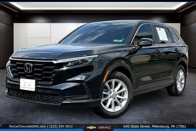 2023 Honda CR-V EX-L AWD in Black — front three-quarter view