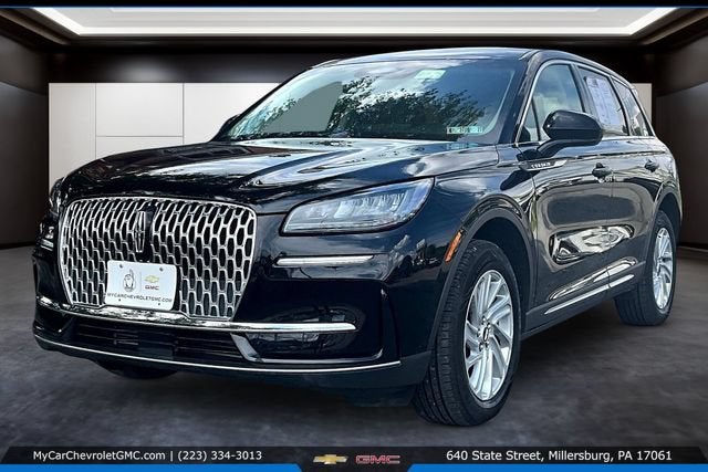 2024 Lincoln Corsair Premiere in Black — front three-quarter view